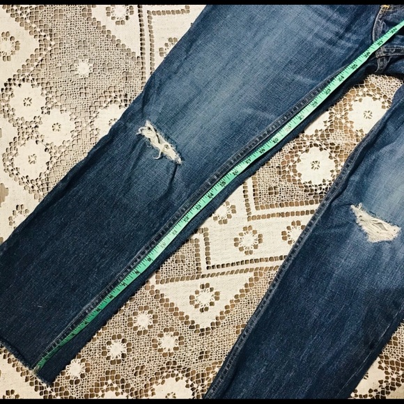 rag & bone high rise ankle straight distressed jeans size 27 W2512K165WDI - Picture 7 of 7